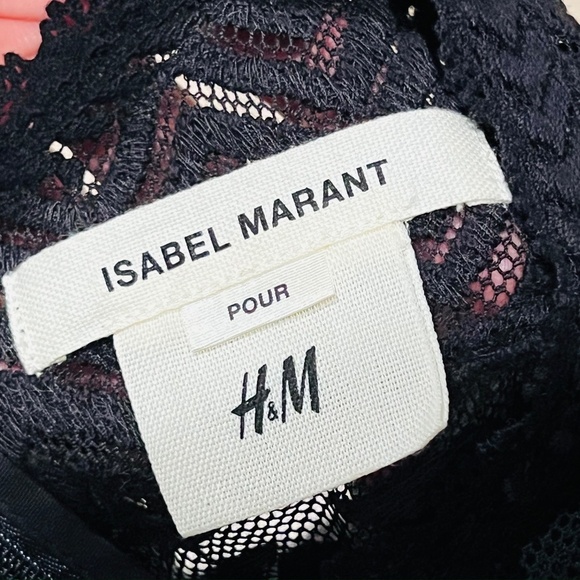 Isabel Marant Pour H&M - Elegant Black Lace Top, Size 8, Good Condition! - Picture 4 of 8